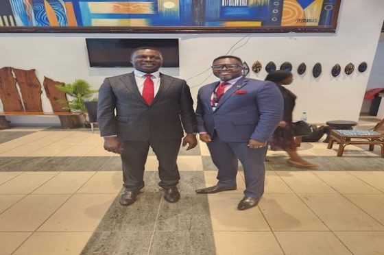 CENDLOS Director, Nana Gyamfi Adwabour joins the Hon. Minister for Education, Dr. Osei Yaw Adutwum at the Inter-Governmental Summit, Senegal.